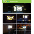 Oriental style solar garden light, LED garden pillar light, solar fence light, solar post light